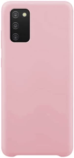 Silicone Case Soft Flexible Rubber Cover for Samsung Galaxy A03s pink