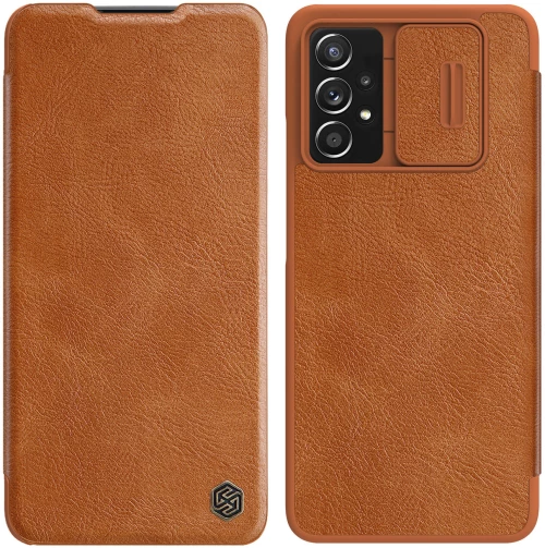 Nillkin Qin leather holster for Samsung Galaxy A73 brown