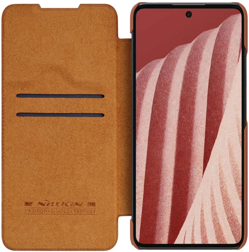 Nillkin Qin leather holster for Samsung Galaxy A73 brown