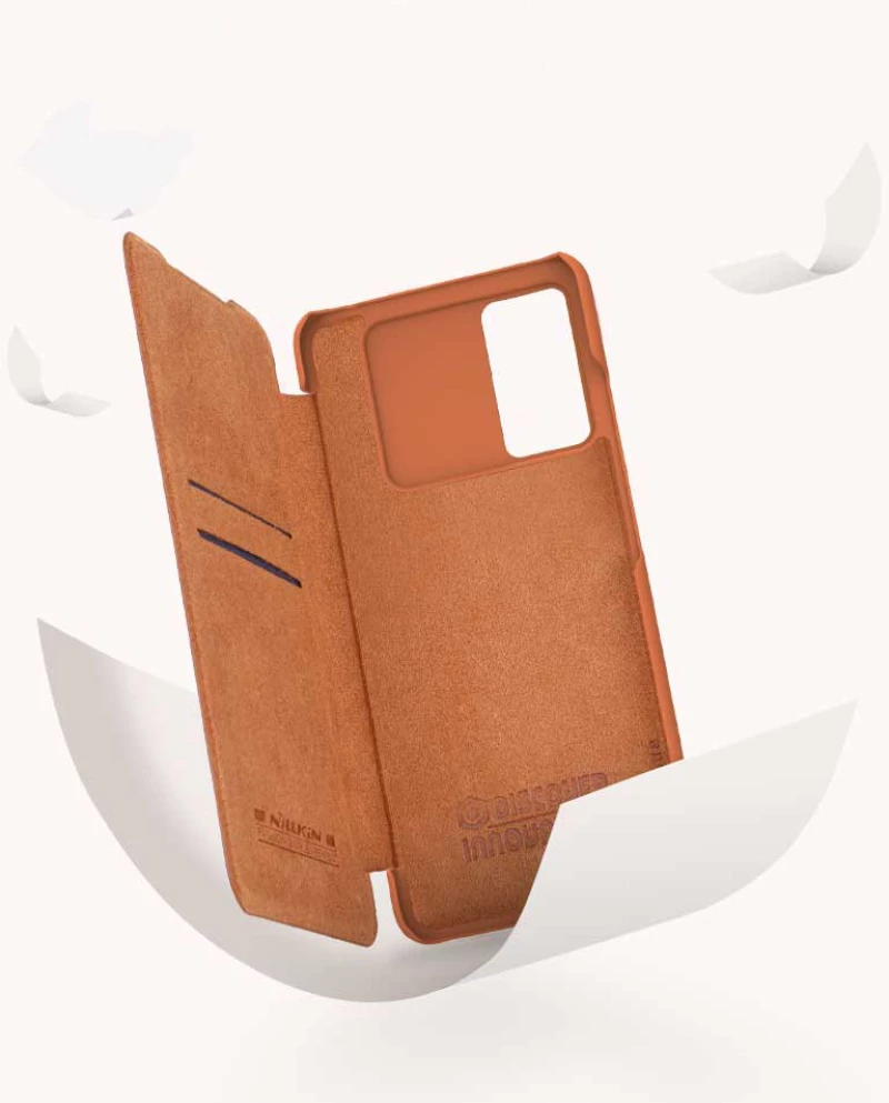Nillkin Qin leather holster for Samsung Galaxy A73 brown