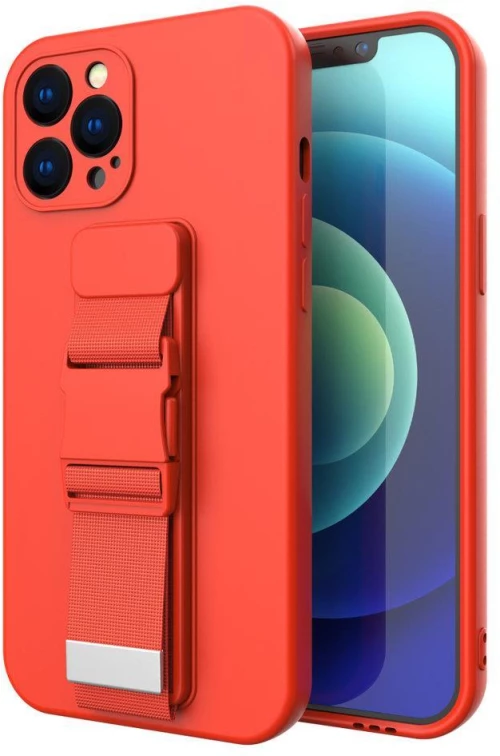 Rope Case Silicone Lanyard Cover Purse Lanyard Strap For Xiaomi Poco X4 Pro 5G Red