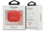 Guess GUA3LSCHSR AirPods 3 cover red / red Silicone Charm Heart Collection