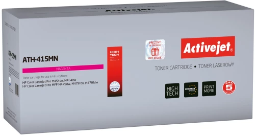 Activejet ATH-415MN toner cartridge for HP printers; Replacement HP 415A W2033A; Supreme; 2100 pages; Purple, with chip