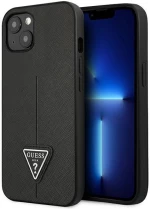 Guess GUHCP13SPSATLK iPhone 13 mini 5,4" czarny/black hardcase SaffianoTriangle Logo