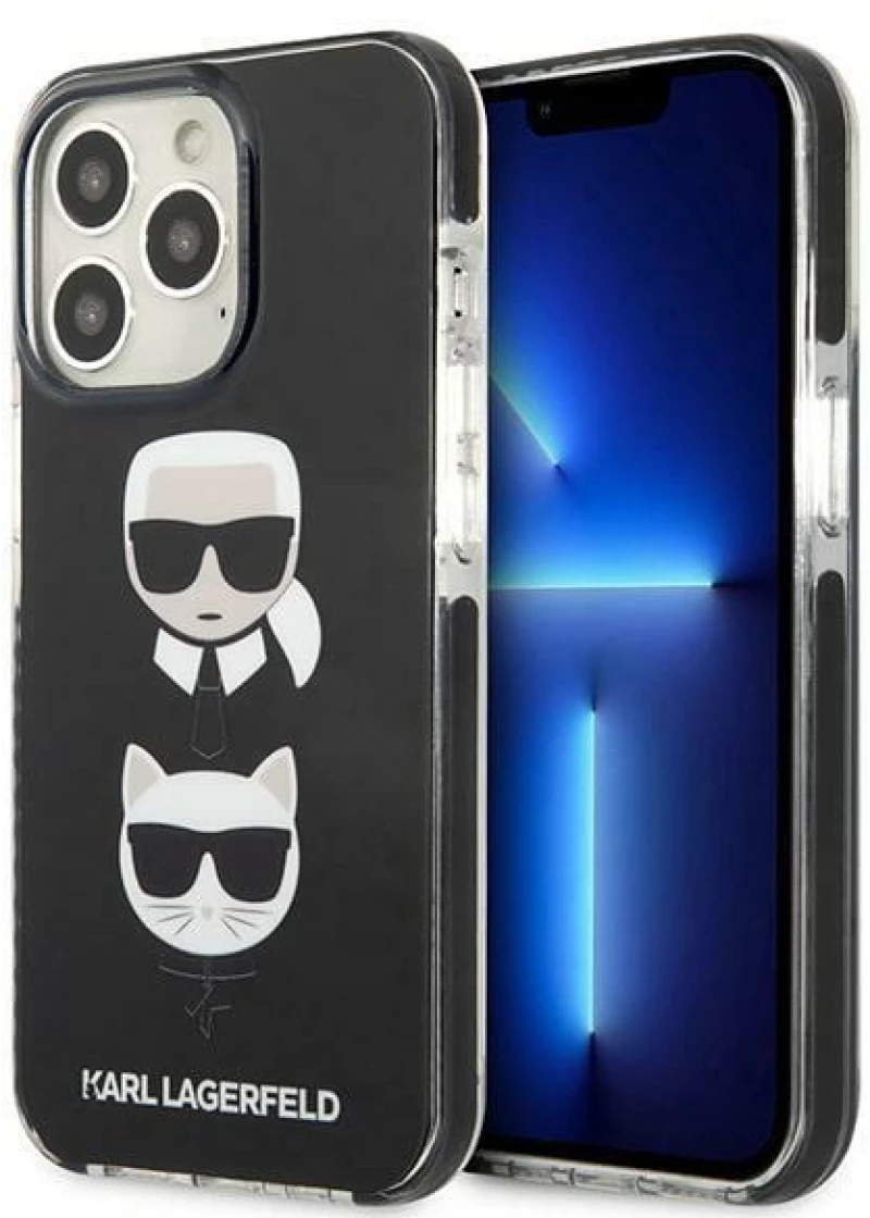 Karl Lagerfeld KLHCP13XTPE2TK iPhone 13 Pro Max 6,7" hardcase czarny/black Karl&Choupette Head