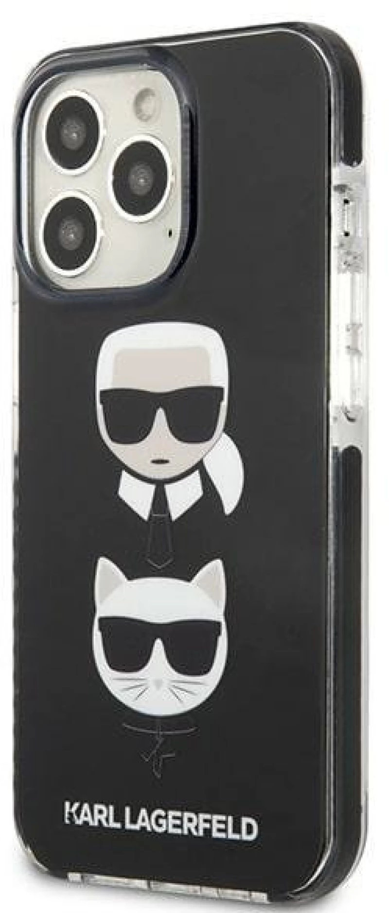 Karl Lagerfeld KLHCP13XTPE2TK iPhone 13 Pro Max 6,7" hardcase czarny/black Karl&Choupette Head