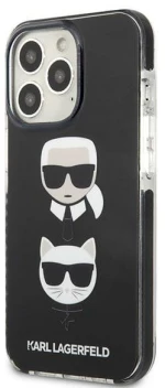 Karl Lagerfeld KLHCP13XTPE2TK iPhone 13 Pro Max 6,7" hardcase czarny/black Karl&Choupette Head