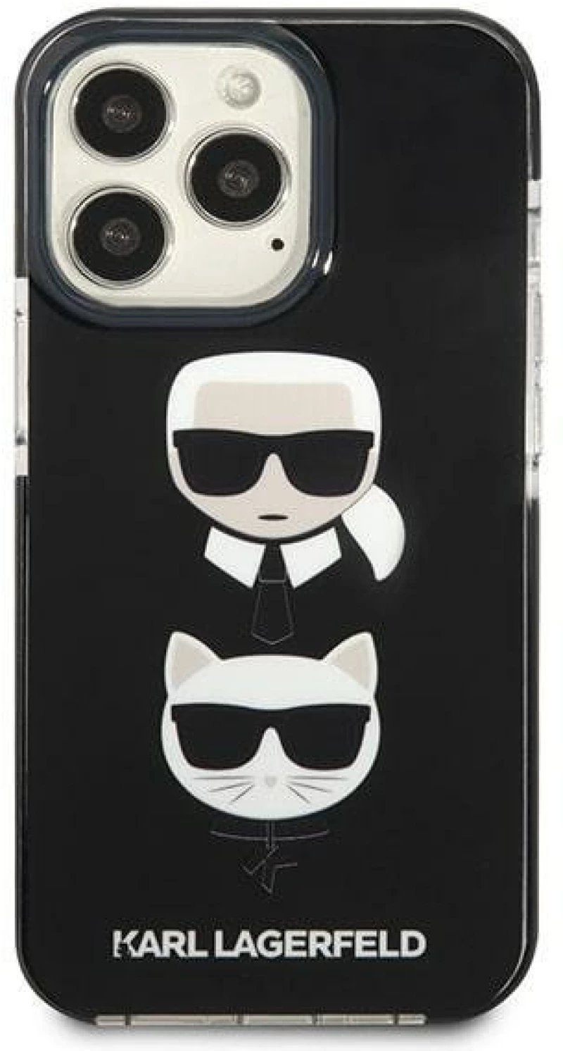 Karl Lagerfeld KLHCP13XTPE2TK iPhone 13 Pro Max 6,7" hardcase czarny/black Karl&Choupette Head