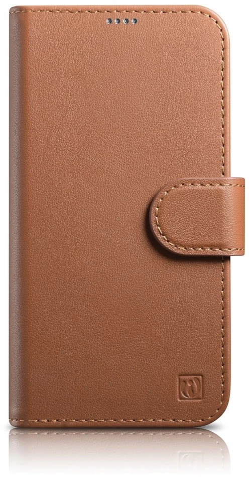 iCarer Wallet Case 2in1 iPhone 14 Pro Leather Flip Case Anti-RFID brown (WMI14220726-BN)