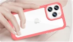 Outer Space Case iPhone 14 Pro Max hard cover with a gel frame red