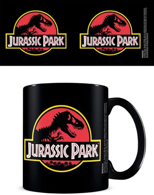JURASSIC PARK - Logo - Black Pod Mug 315ml