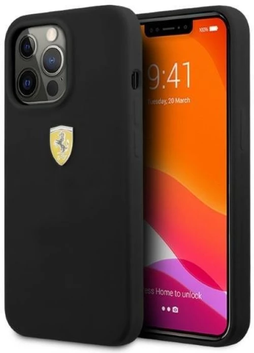 Ferrari FESSIHMP13LBK iPhone 13 Pro / 13 6.1" black/black hardcase Silicone MagSafe