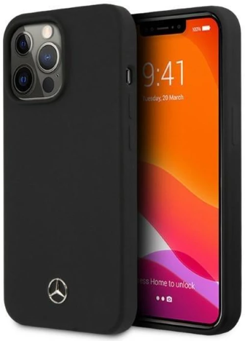 Mercedes MEHMP13XSILBK iPhone 13 Pro Max 6.7" black/black hardcase Silicone Magsafe