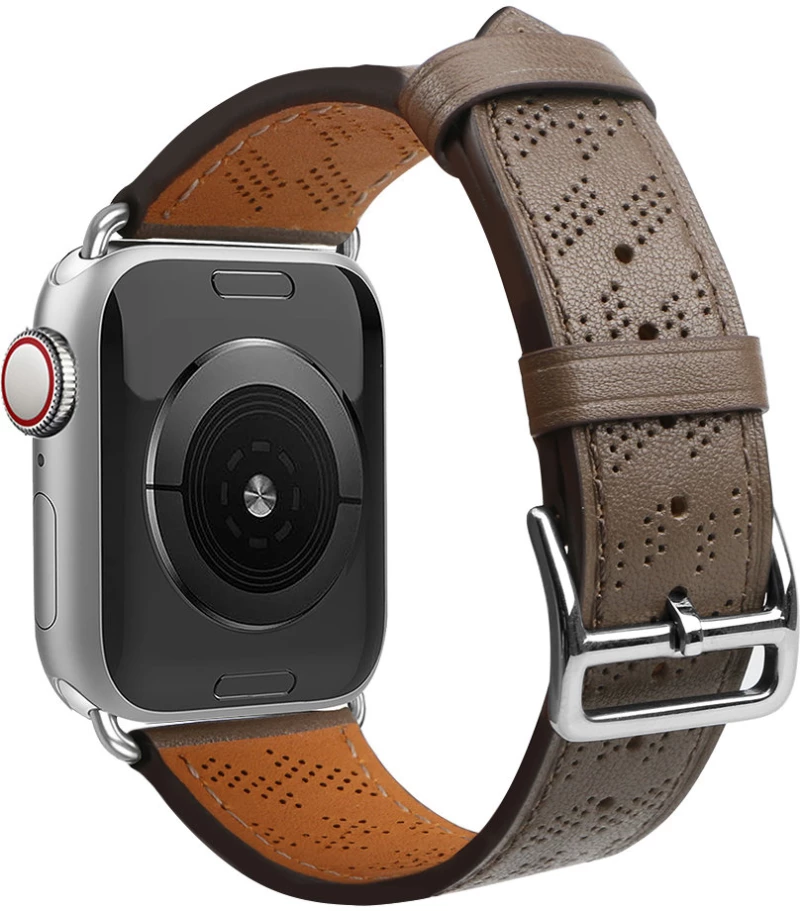Strap Leather Leather strap for Apple Watch SE, 8, 7, 6, 5, 4, 3, 2, 1 (41, 40, 38 mm) bracelet dark brown