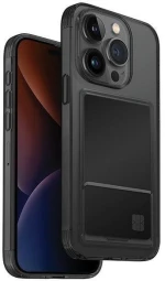 Uniq Air Fender ID case iPhone 15 Pro Max 6.7" gray/smoked gray tinted Cardslot