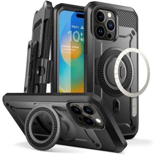 Supcase UB PRO MAG MAGSAFE IPHONE 15 PRO BLACK