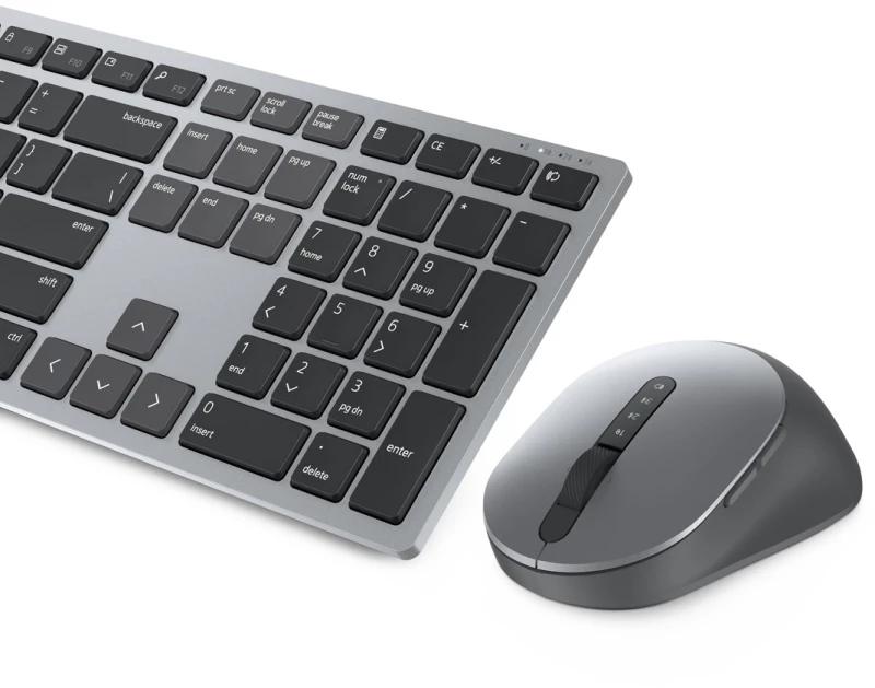 DELL KM7321W keyboard RF Wireless + Bluetooth QWERTY US International Grey, Titanium