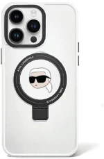 Karl Lagerfeld KLHMP15LHMRSKHH iPhone 15 Pro 6.1" white/white hardcase Ring Stand Karl Head MagSafe