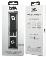 Karl Lagerfeld 3D Rubber Karl&Choupette Heads strap for Apple Watch 38/40/41mm - black