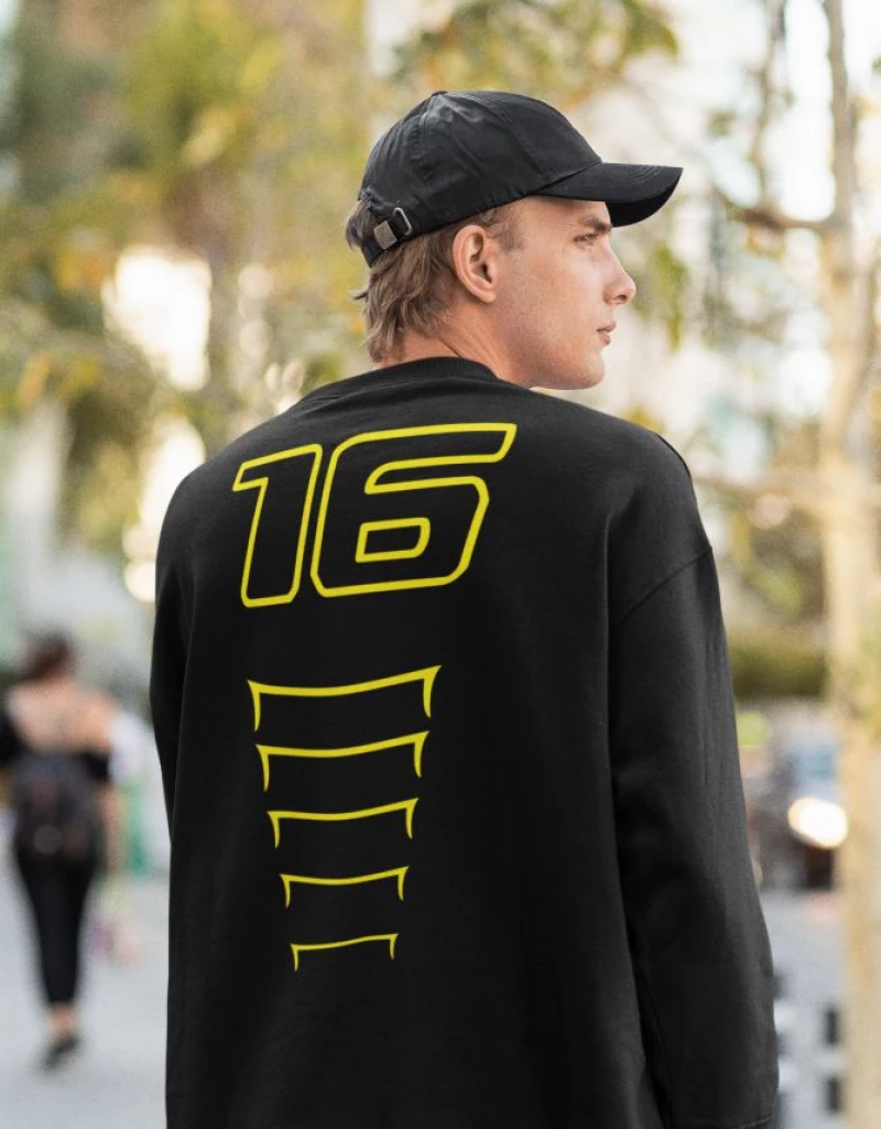 Charles Leclerc Ferrari φούτερ - BLACK