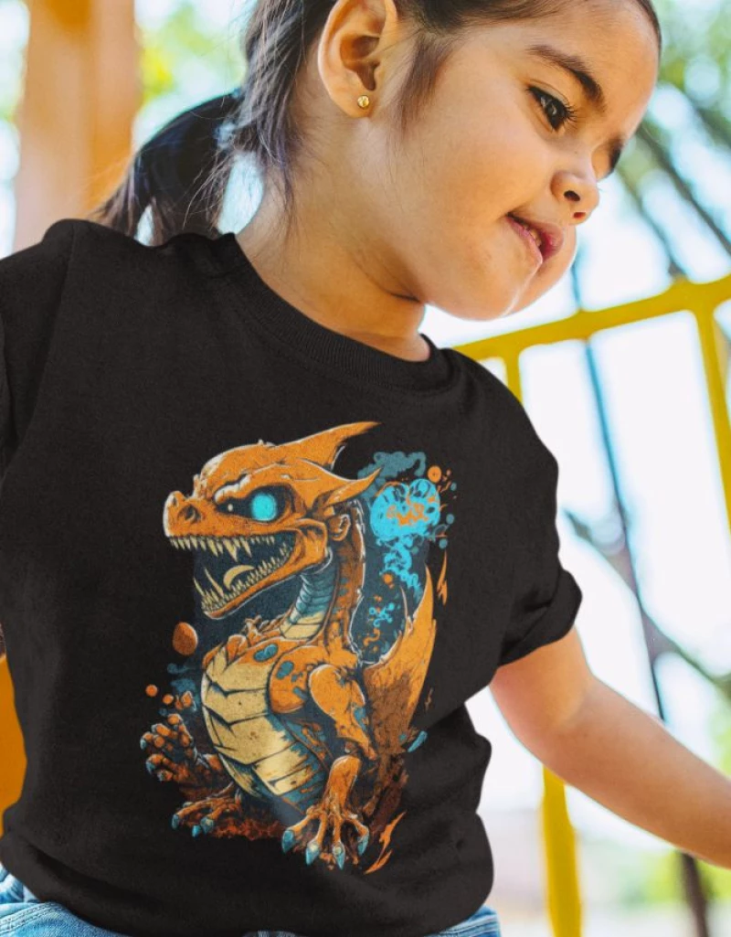 Zombie Charizard kids T-Shirt - BLACK