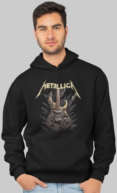Metallica φούτερ με κουκούλα - BLACK