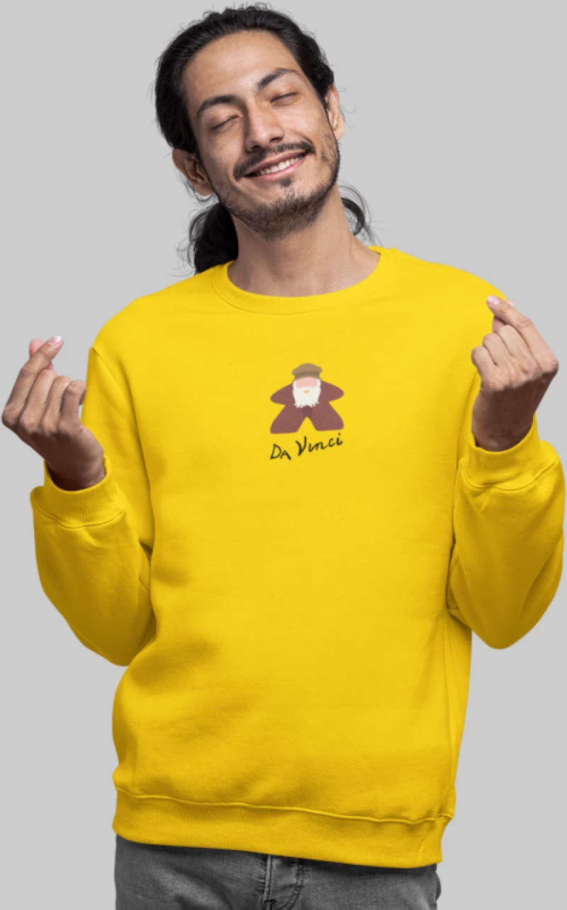 Da Vinci Meeple φούτερ - WHITE
