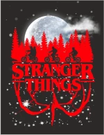Stranger Things Upside Down παιδικό t-shirt - BLACK