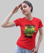 Tropical state of mind w t-shirt - BLACK
