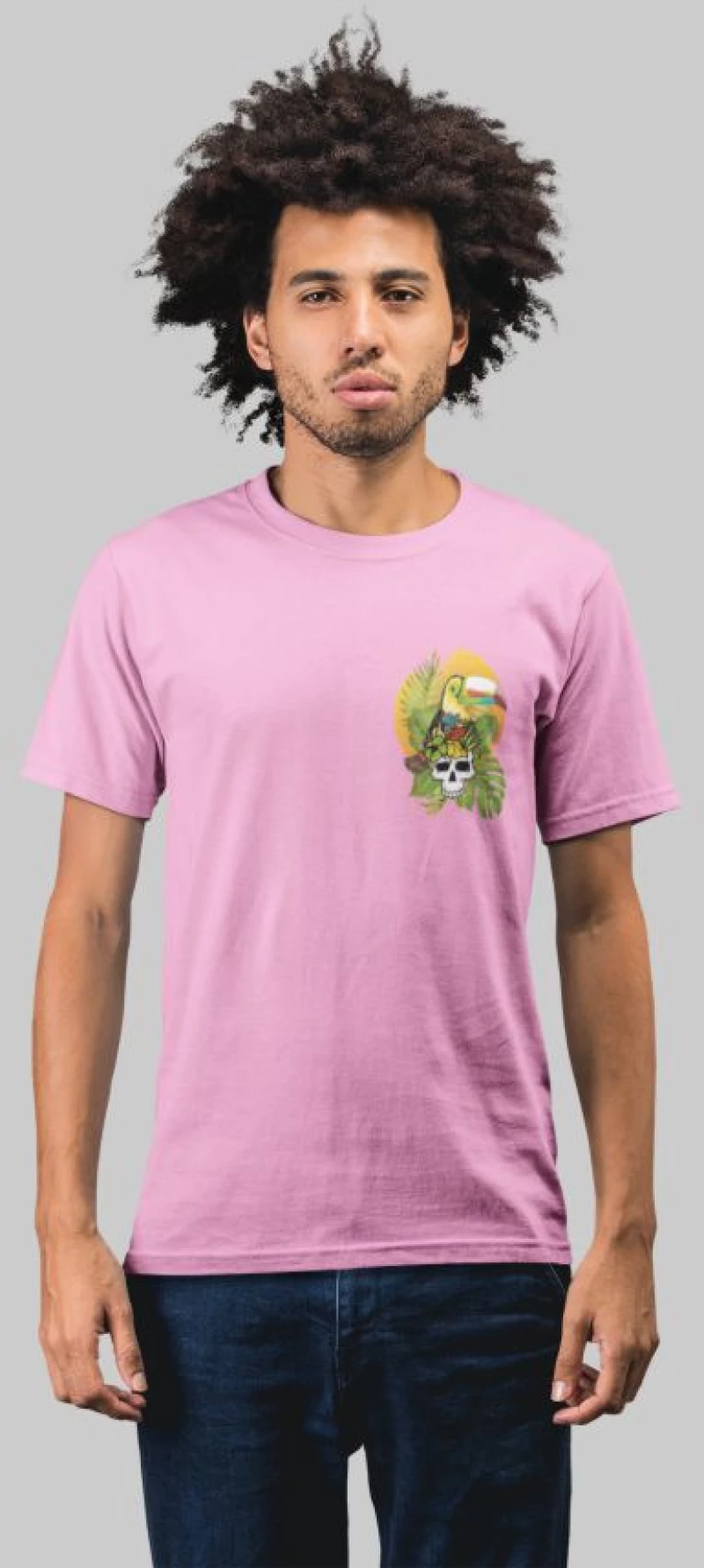 Tropical vibes t-shirt - BLACK