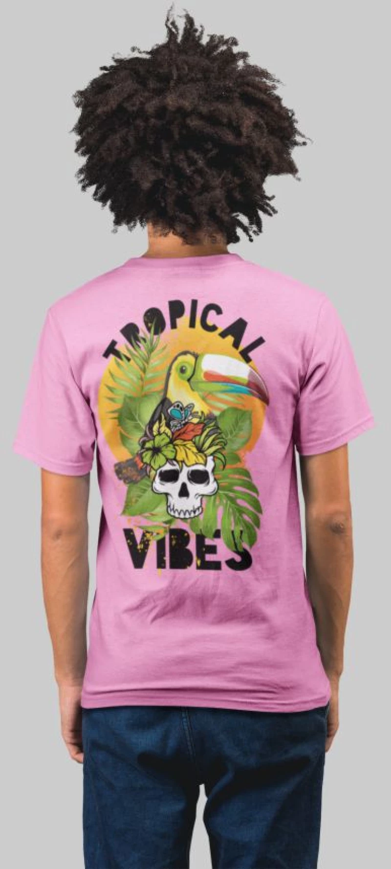 Tropical vibes t-shirt - WHITE