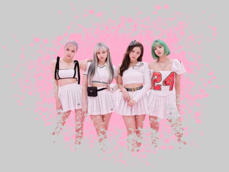 Black Pink W Φούτερ - WHITE