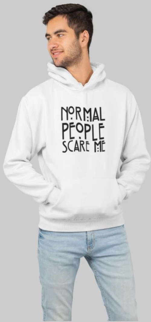 Normal People Φούτερ Με Κουκούλα - WHITE