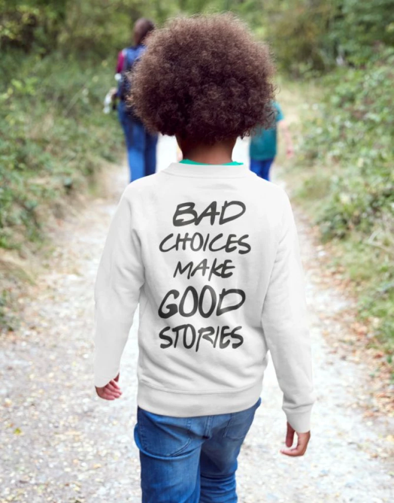 Bad Choices Παιδικό Φουτερ - WHITE