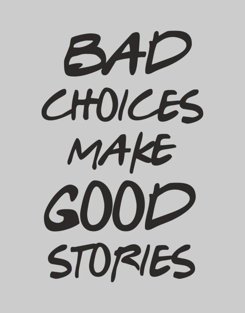 Bad Choices Παιδικό Φουτερ - WHITE