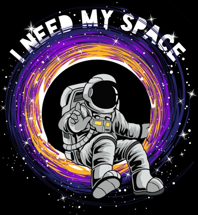 I Need My Space Φούτερ W - BLACK