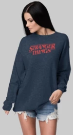 Stranger Things W Sweatshirt - FRENCH NAVY