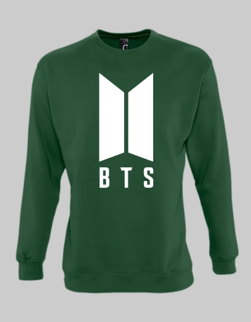 BTS SWEATSHIRT - KELLY GREEN