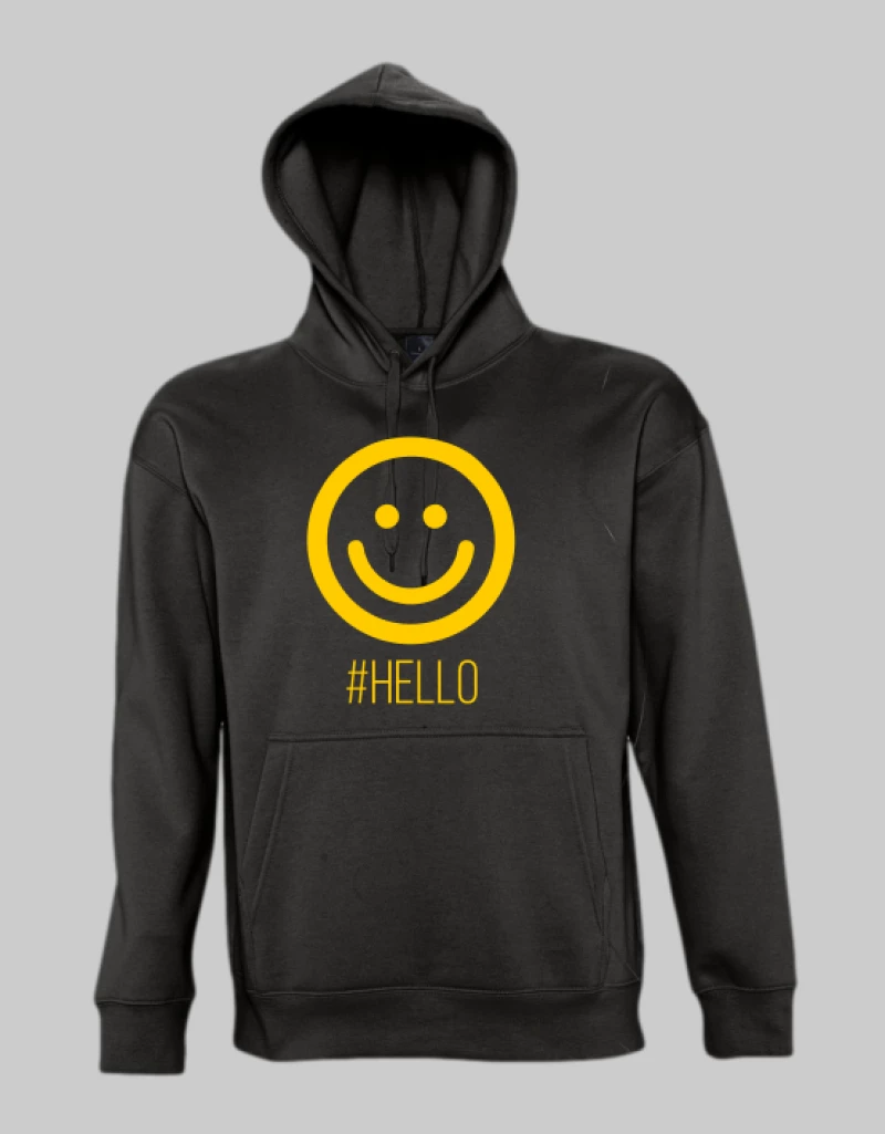Hello hoodie - KELLY GREEN