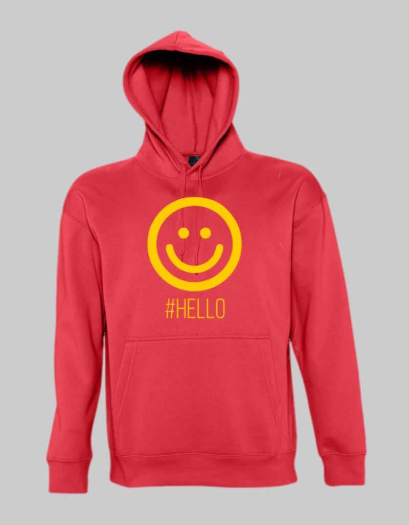 Hello hoodie - KELLY GREEN