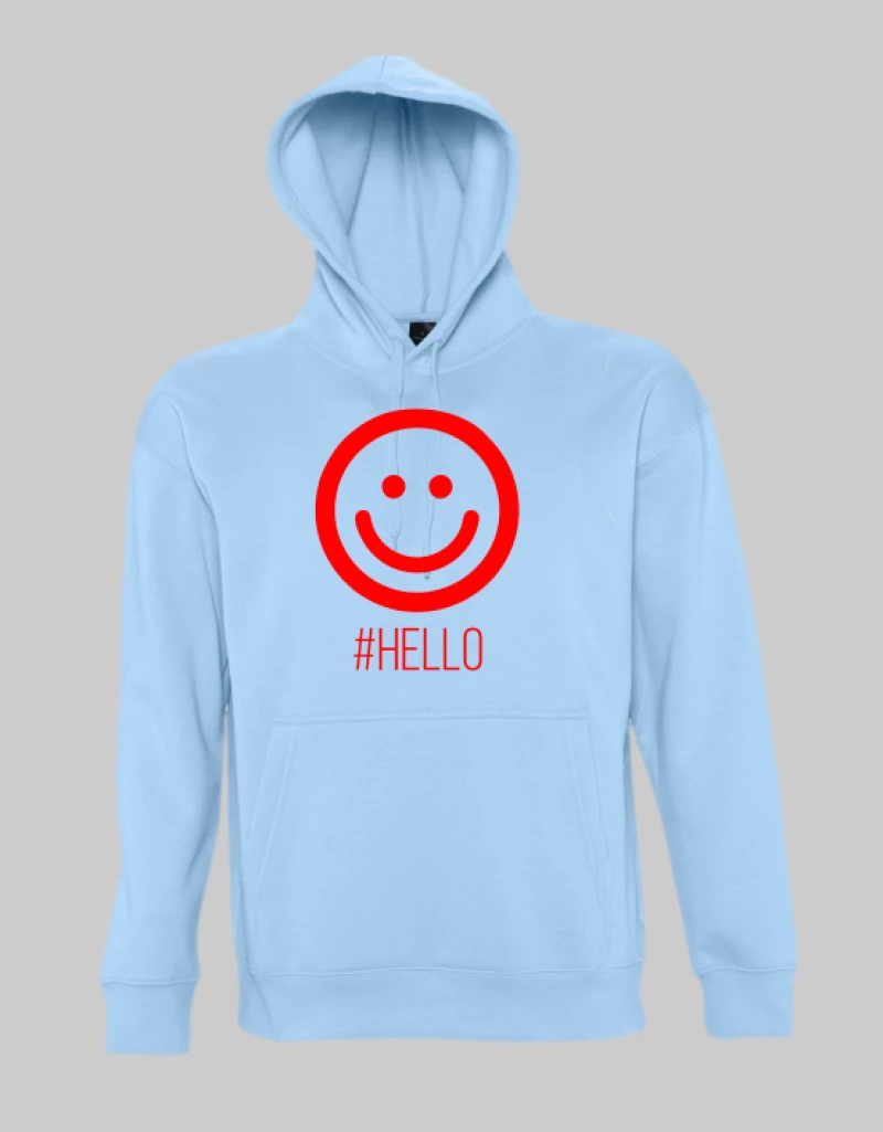 Hello hoodie - KELLY GREEN