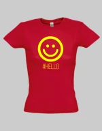 Hello woman t-shirt - RED