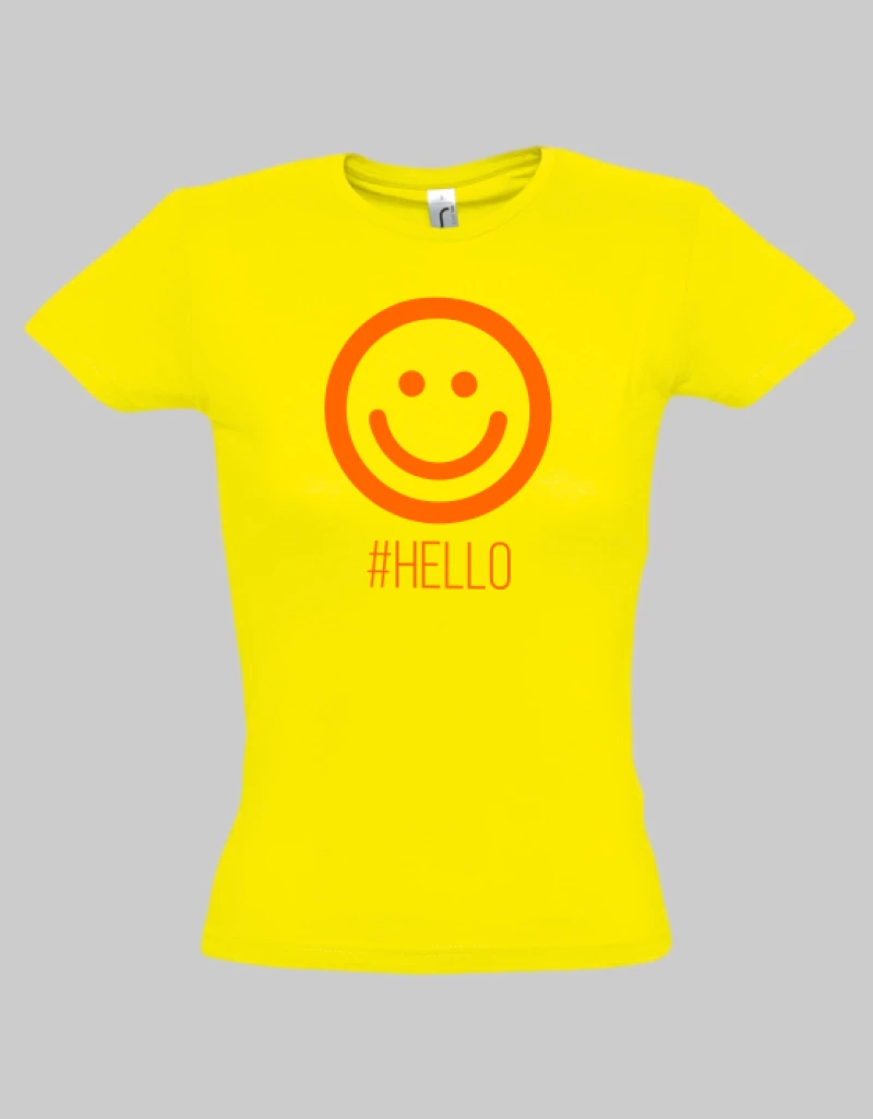 Hello woman t-shirt - RED