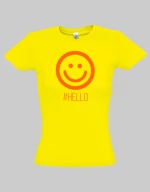 Hello woman t-shirt - RED