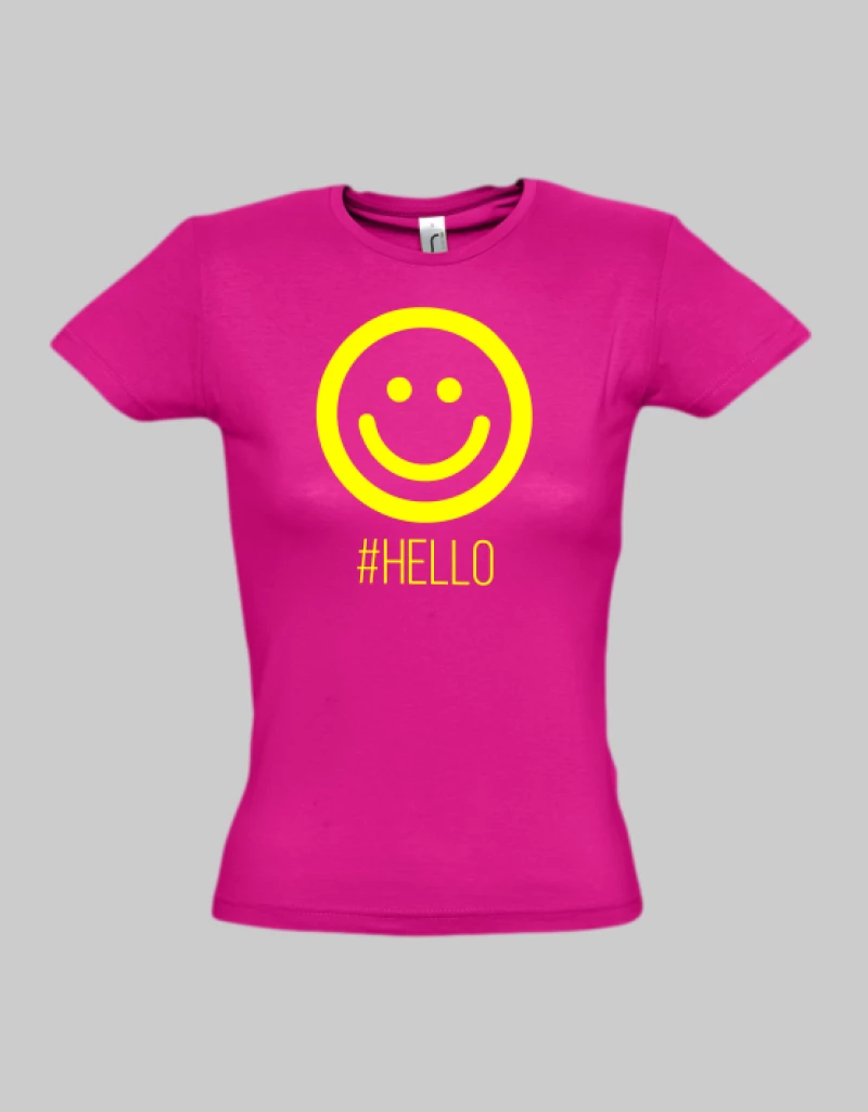Hello woman t-shirt - RED