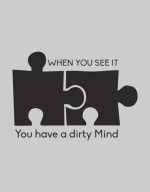 Dirty mind hoodie - BLACK