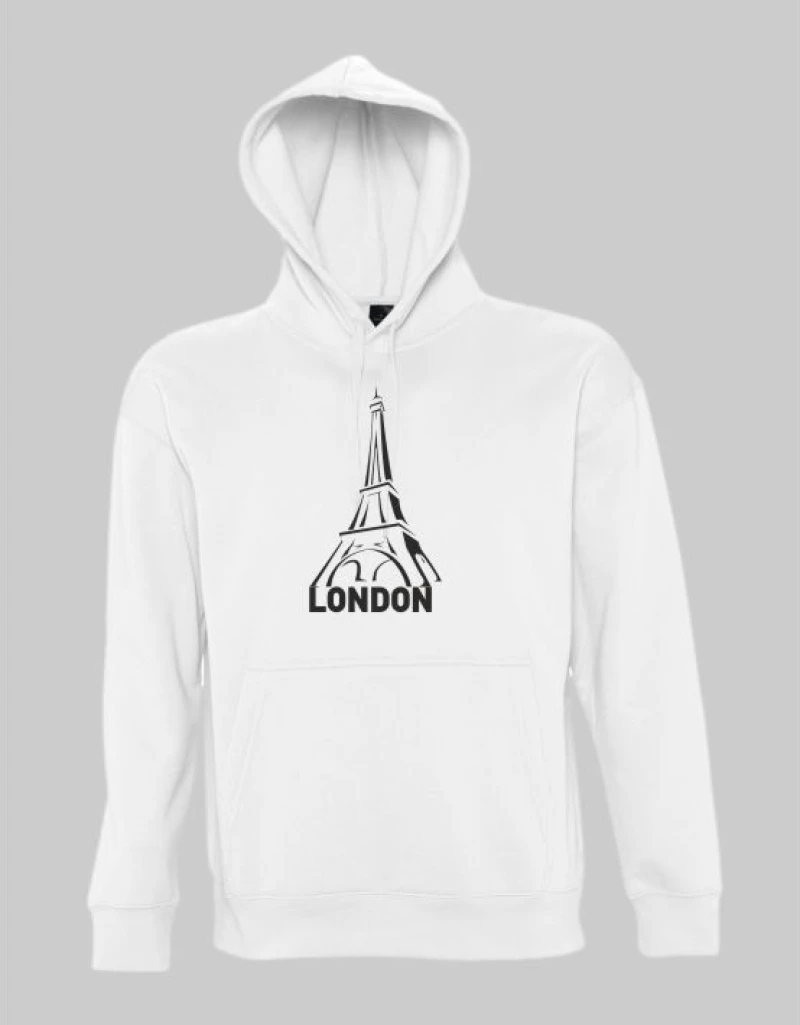 London hoodie - GREY MELANGE