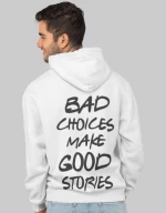 Bad Choices Φούτερ Με Κουκούλα - WHITE