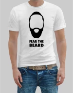 Fear The Beard T-shirt - WHITE