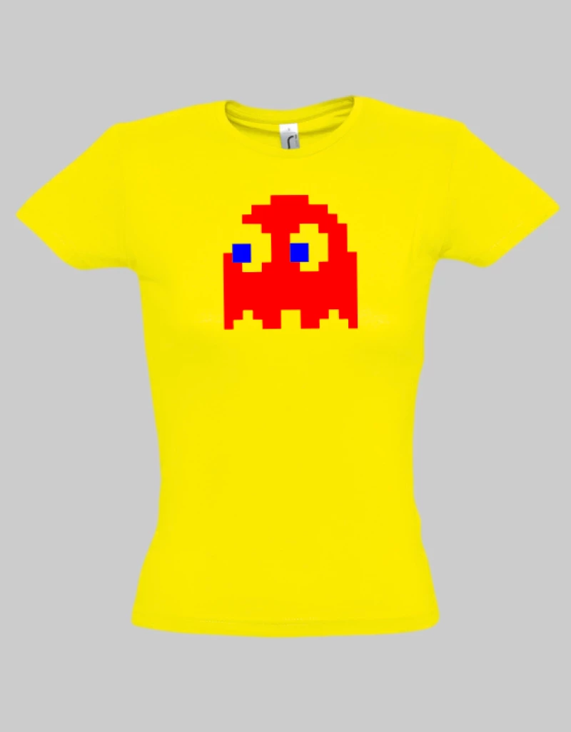 Pac man ghost W T-shirt - GREY MELANGE